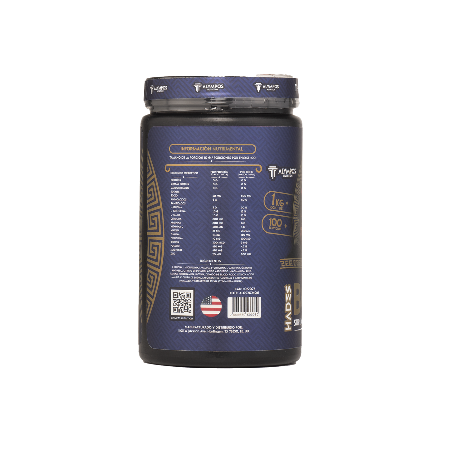 BCAA´S Suplemento alimenticio Mora Azul