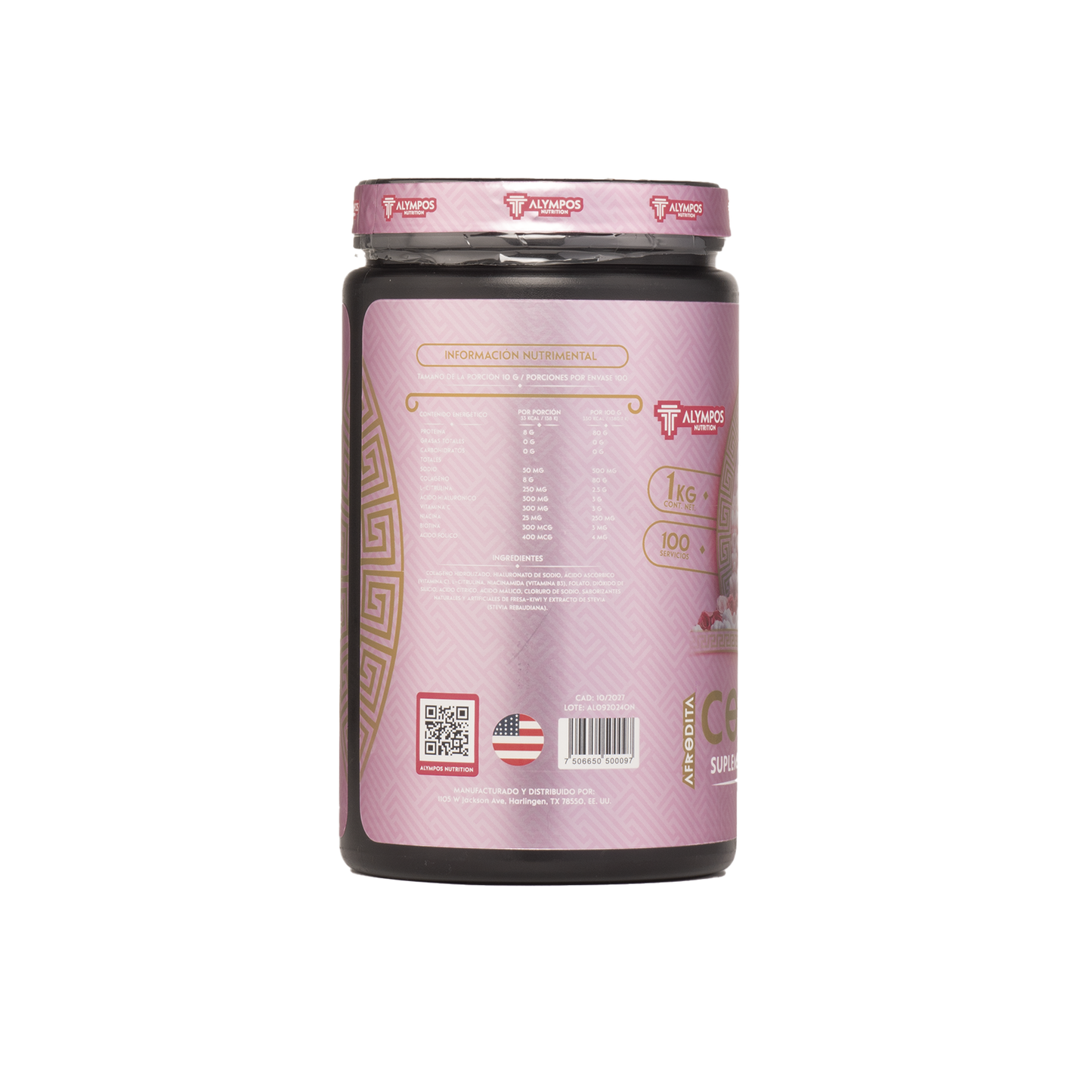 Colágeno Hidrolizado Fresa Kiwi 1 kg.