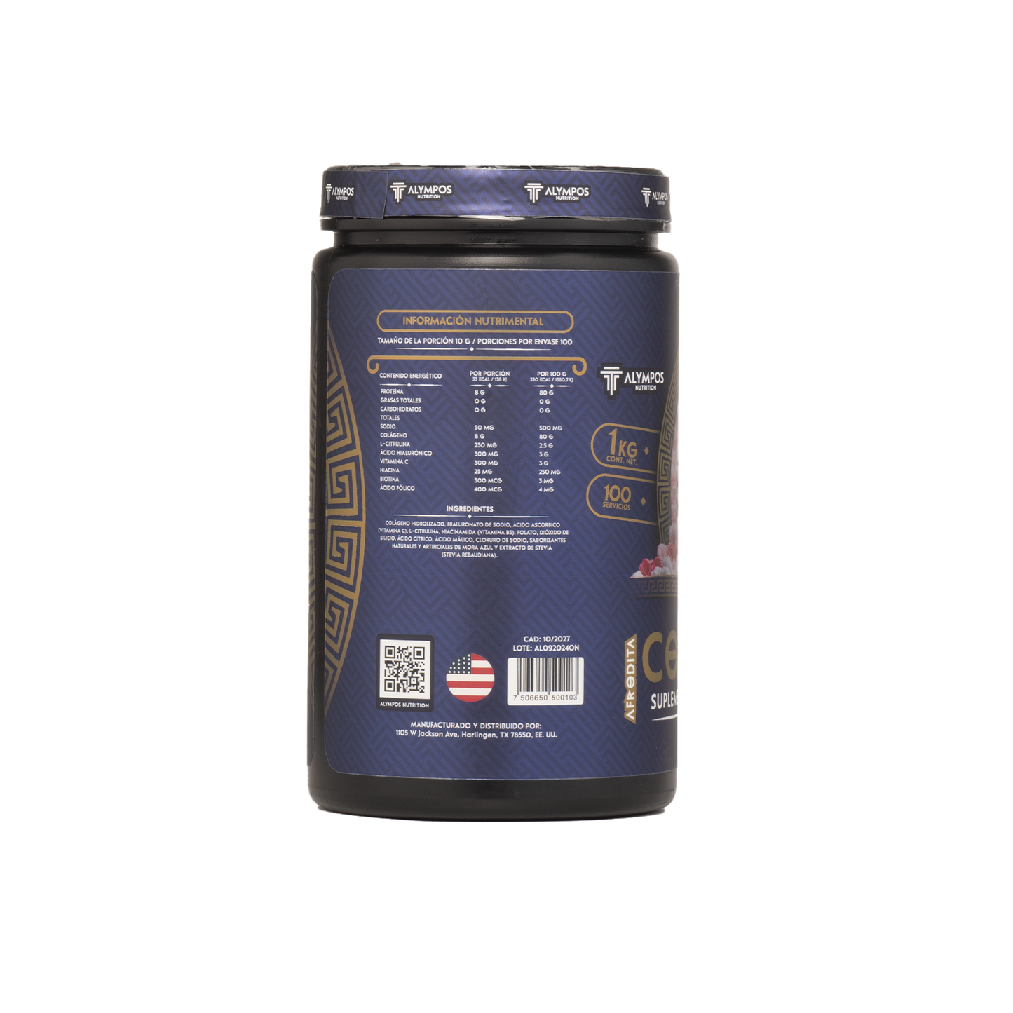 Colágeno Hidrolizado Mora azul 1 kg.