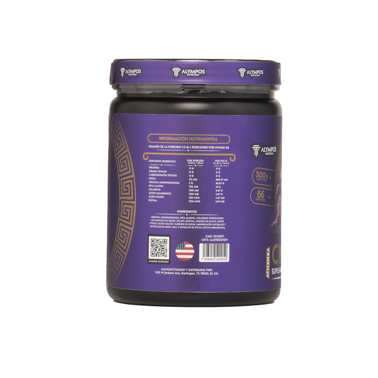 Creatina Mora azul 500 g
