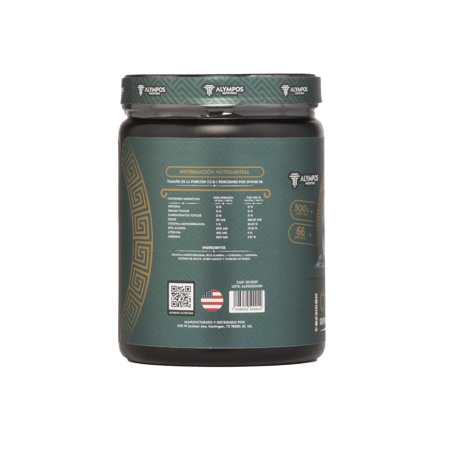 Creatina sin sabor 500 g